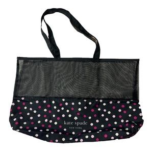 Kate Spade Large Dot Mesh Top Tote Bag